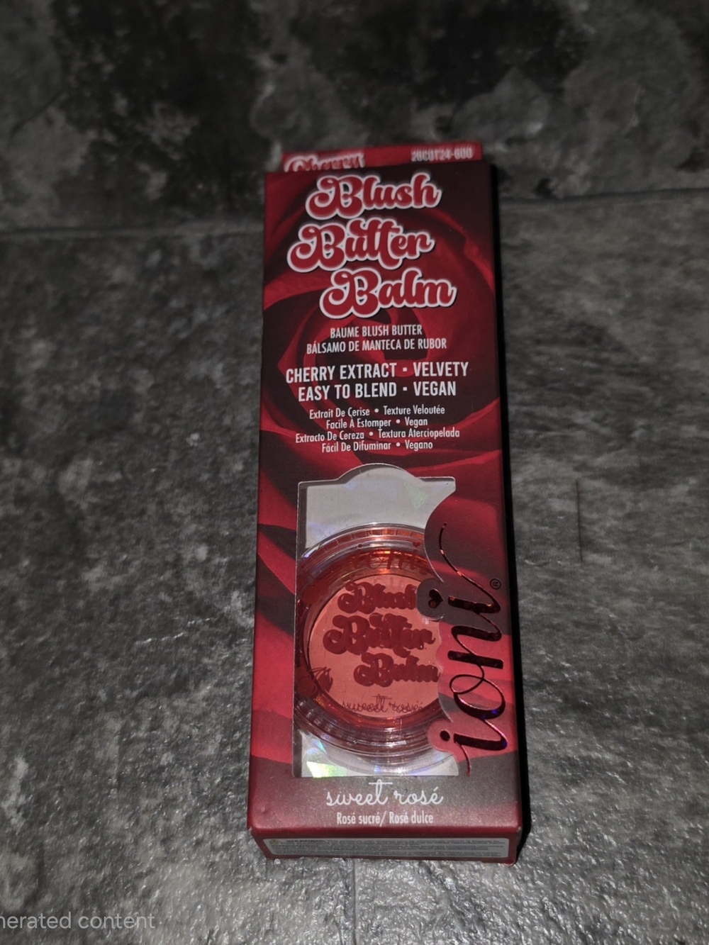 Ioni Blush Butter Balm in Sweet Rose 0.14oz BNIB